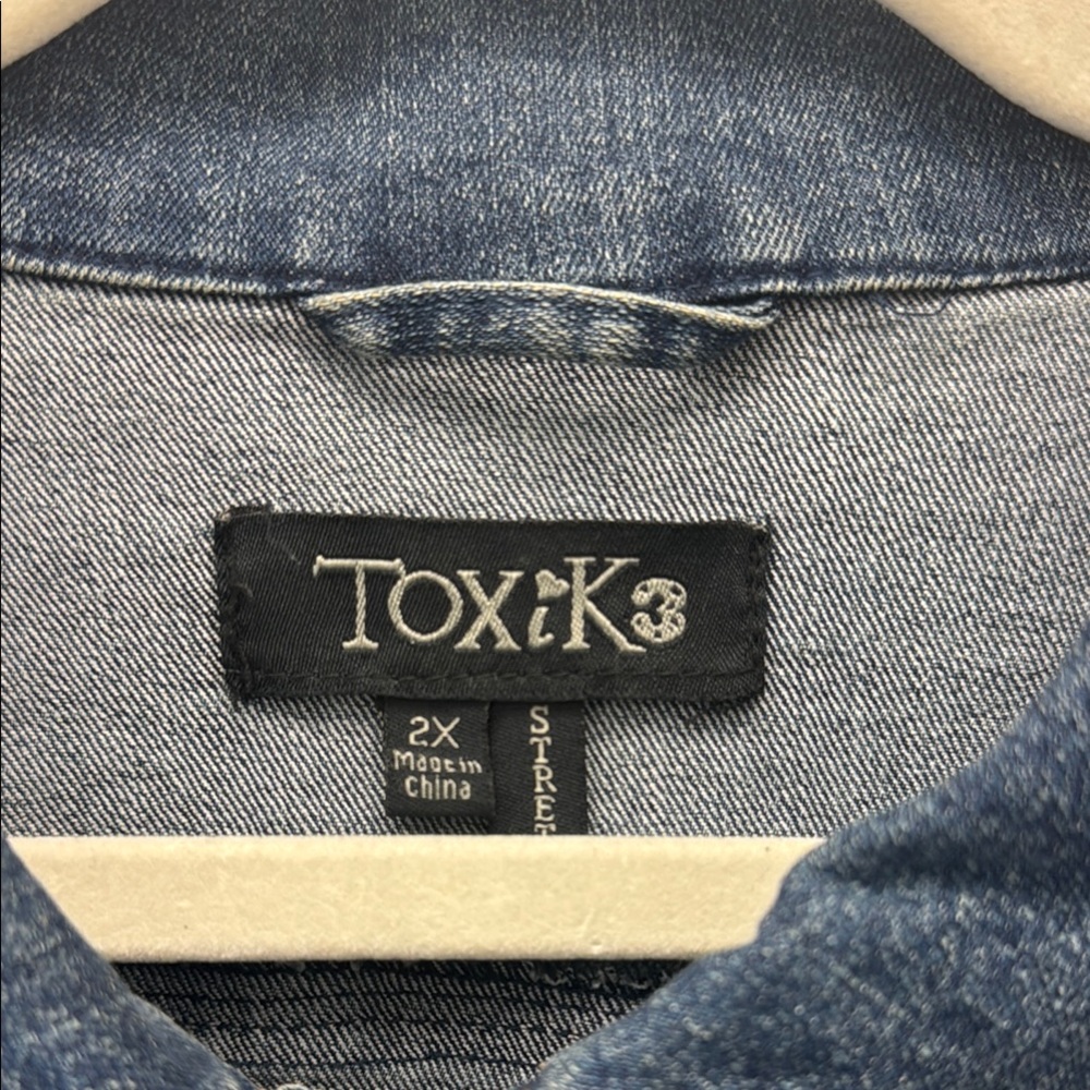 Toxik3 Size 2X Denim Jacket - Picture 2 of 4